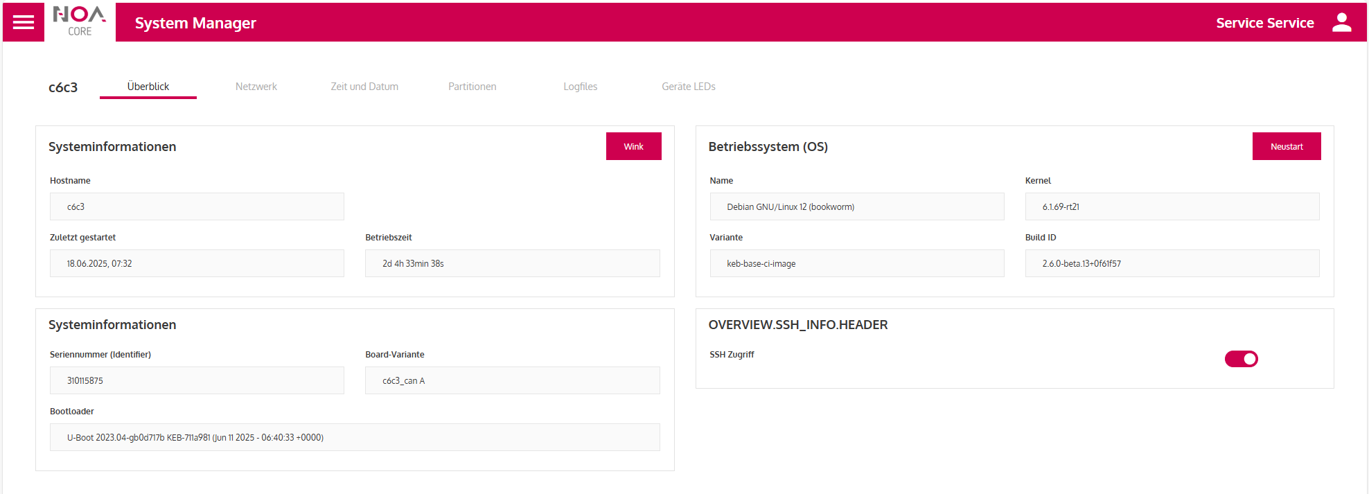 System Manager Überblick