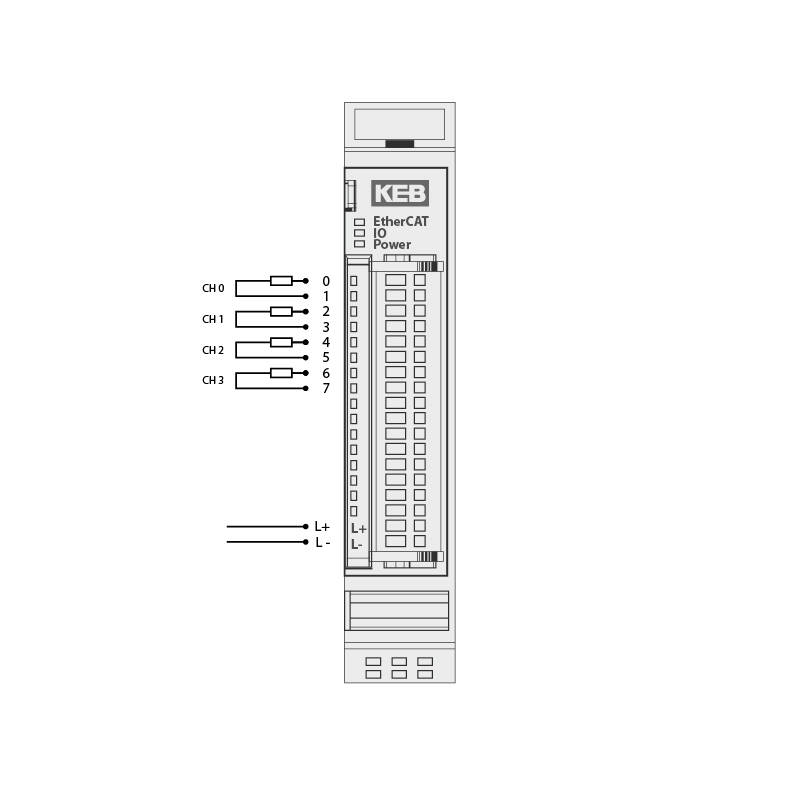 Keb control automation analog input a04 U I 800