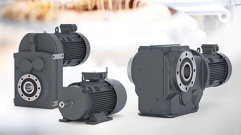 the new three-phase asynchronous motors DM160 manufactured and distributed by KEB Automation. Once stand-alone and with two gear variants