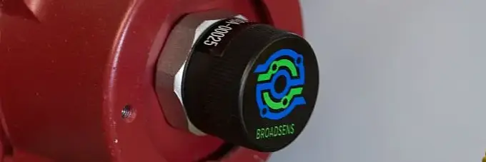 A wireless sensor on an industrial electric motor for vibration monitoring