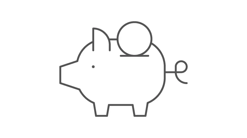 Icon for piggy bank