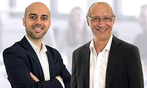 CEO of KEB Switzerland Urs Bürge and Sales Manager Mehmet-Ali Sönmez