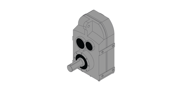 Shaft mounted version plus side areas  