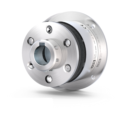 Close up of the electromagnetic brake COMBINORM B, developed, manufactured and distributed by KEB Automation