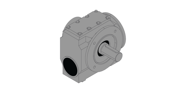 Flange-mounted version