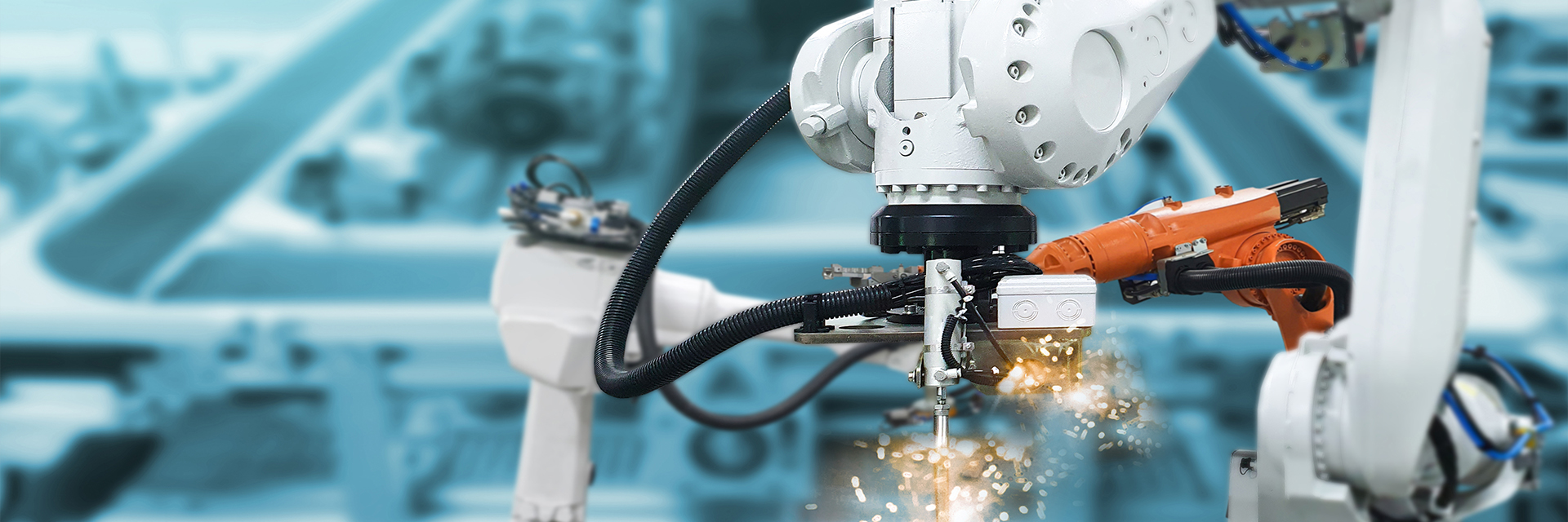 Industrial robot welding