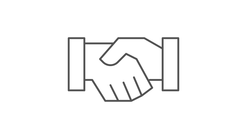 Icon for shaking hands