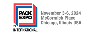 Logo of the Pack Expo International 2024 in Chicago with nformation on time and place