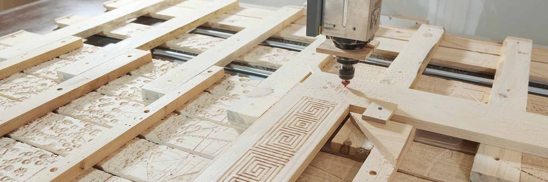 Woodworking with CNC station machine