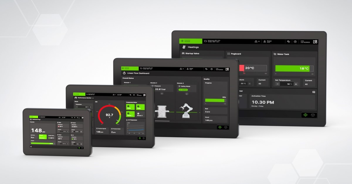 Web-based HMI panels X1, distributed by KEB Automation