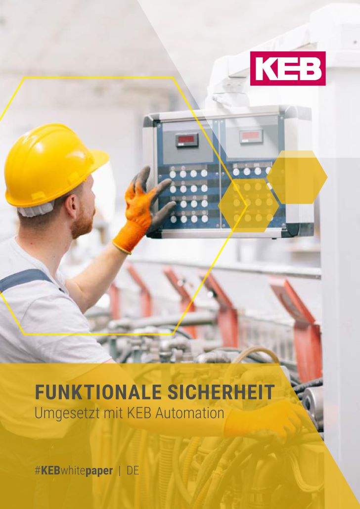 Cover of the whitepaper about Functional Safety by KEB Automation