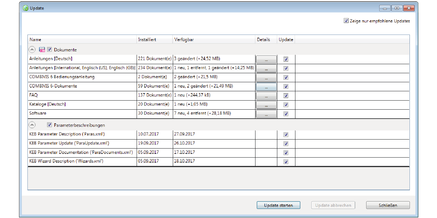 Document database from COMBIVIS studio 6