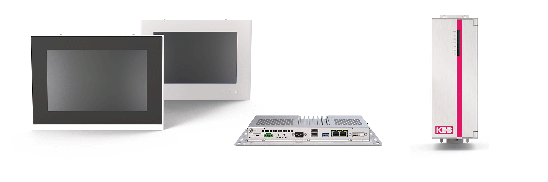 Industrial PC C6 E22 in panel, box and book mount design