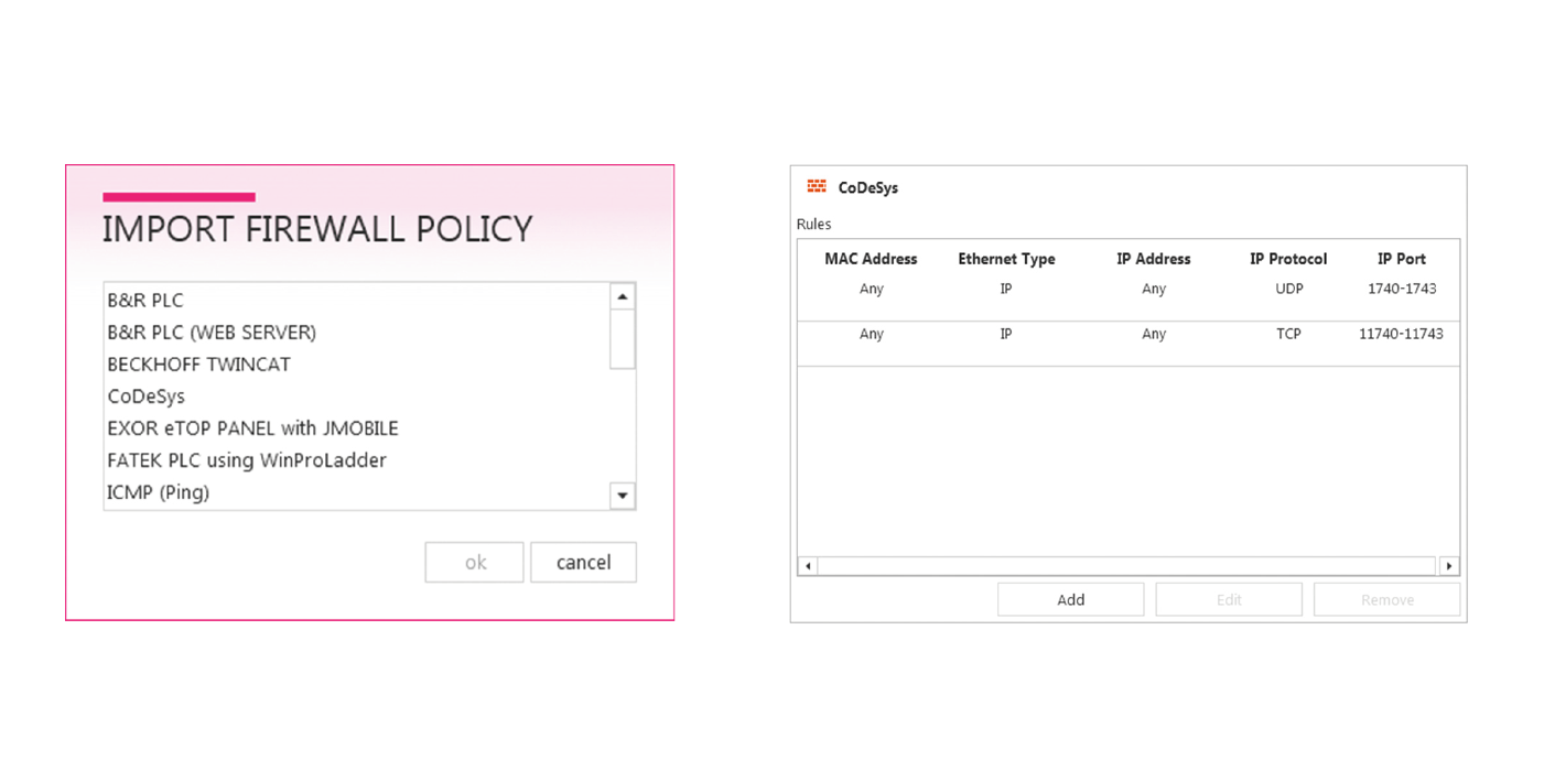 Overview of the COMBIVIS connect feature "Integrated COMBIVIS connect Firewall"