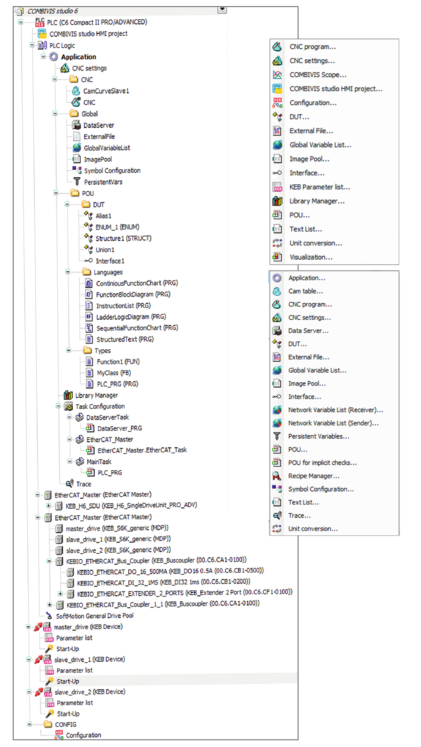 Screenshot: Automatisieren mit Standards