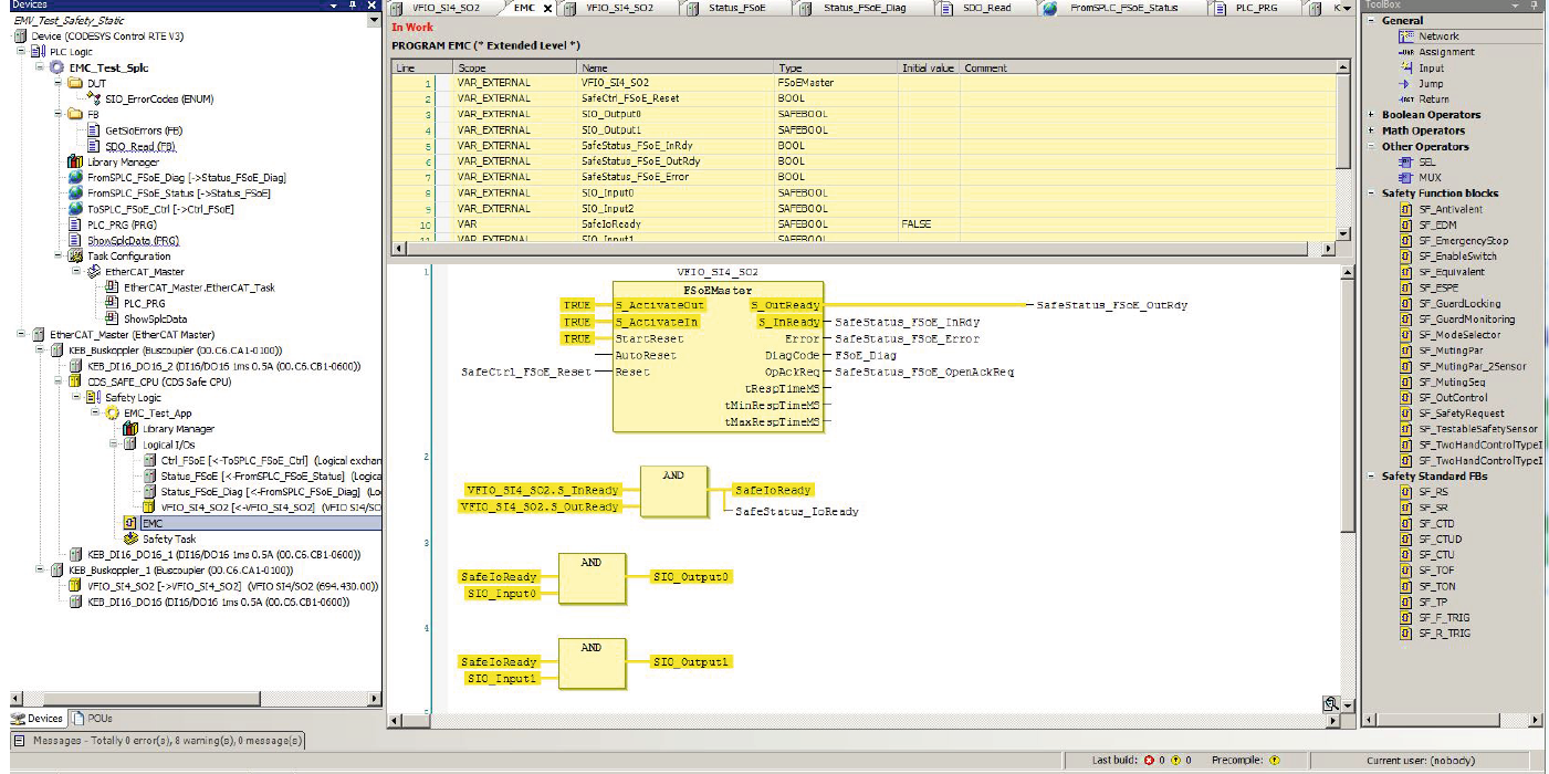 Safety editor from COMBIVIS studio 6 Safety