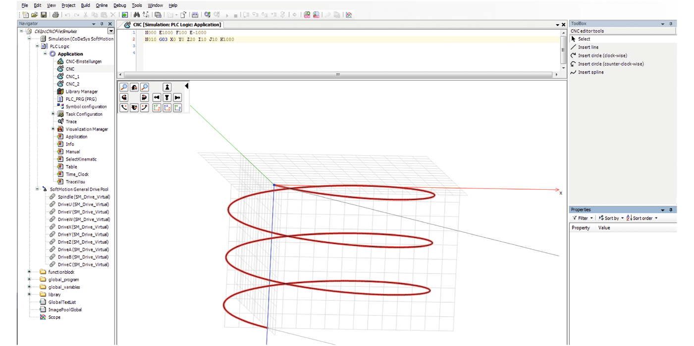 CNC Editor in COMBIVIS Control Runtime ADVANCED