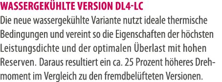 WASSERGEK HLTE VERSION DL4 LC Die neue wassergek hlte Variante nutzt ideale thermische Bedingungen und vereint so die...